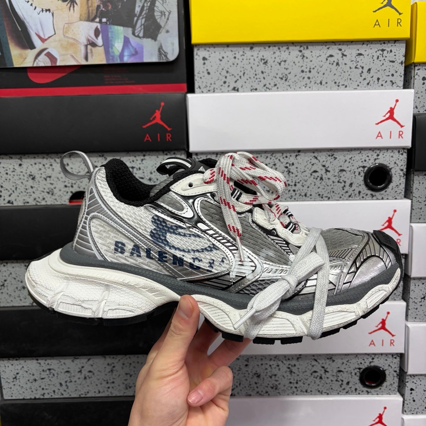 BLG 3XL White/Navy/Grey