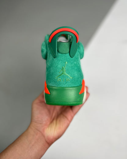 AJ6 Retro NRG Green Suede Gatorade