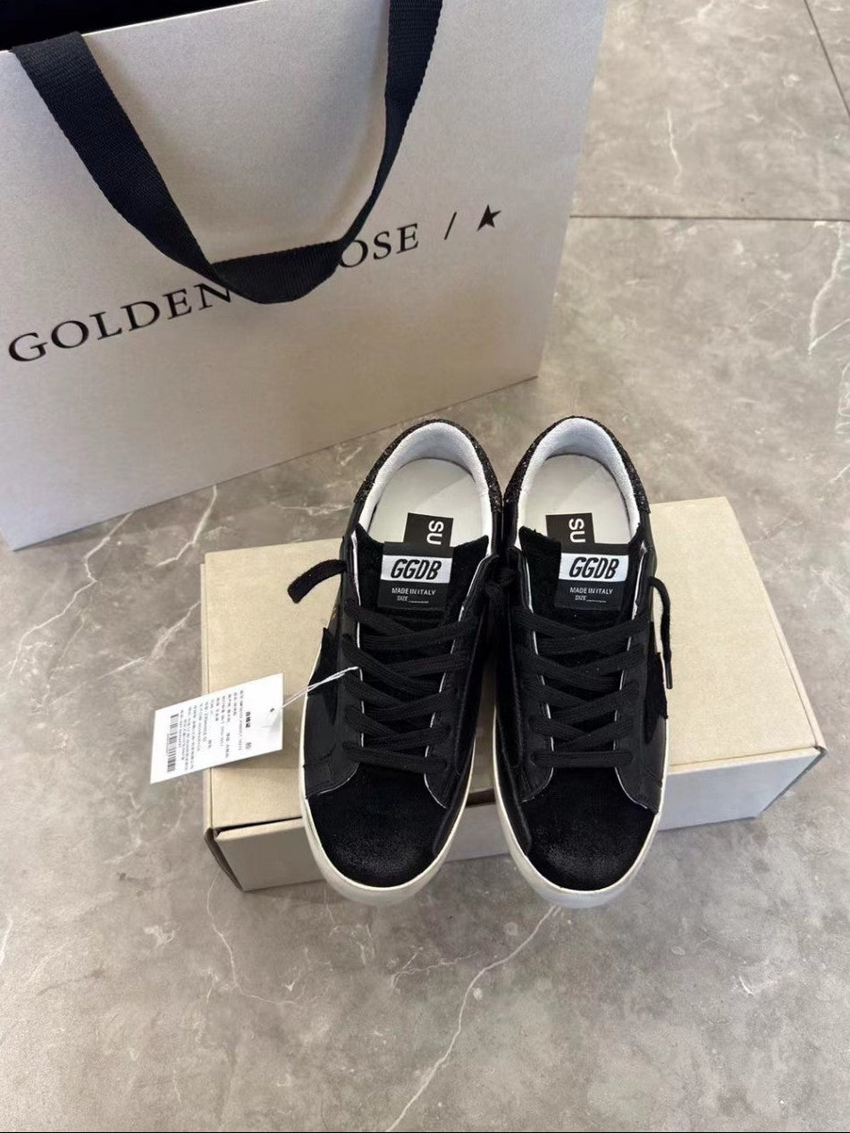 GDGS Superstar Full Pure Black Lether Shine Black
