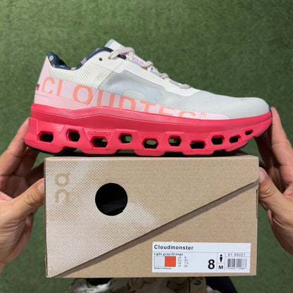 Cloudmonster Light Gray Orange