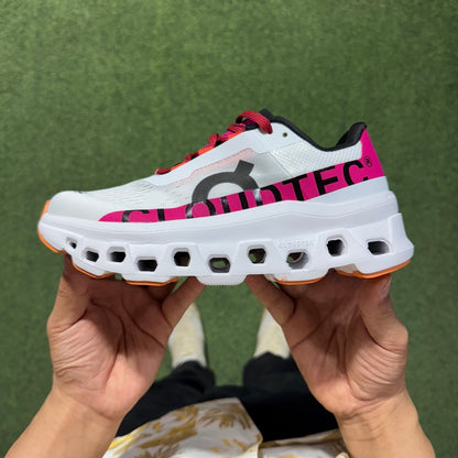 Cloudmonster White Dark Pink