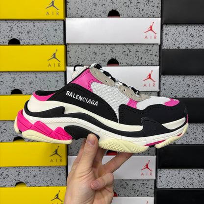 BLG Triple S Mule White/Black/Pink