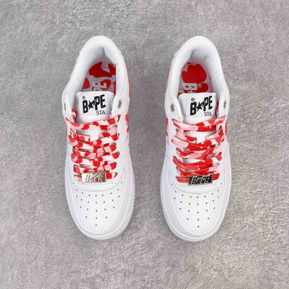 Bape STA Low White ABC Camo Pink