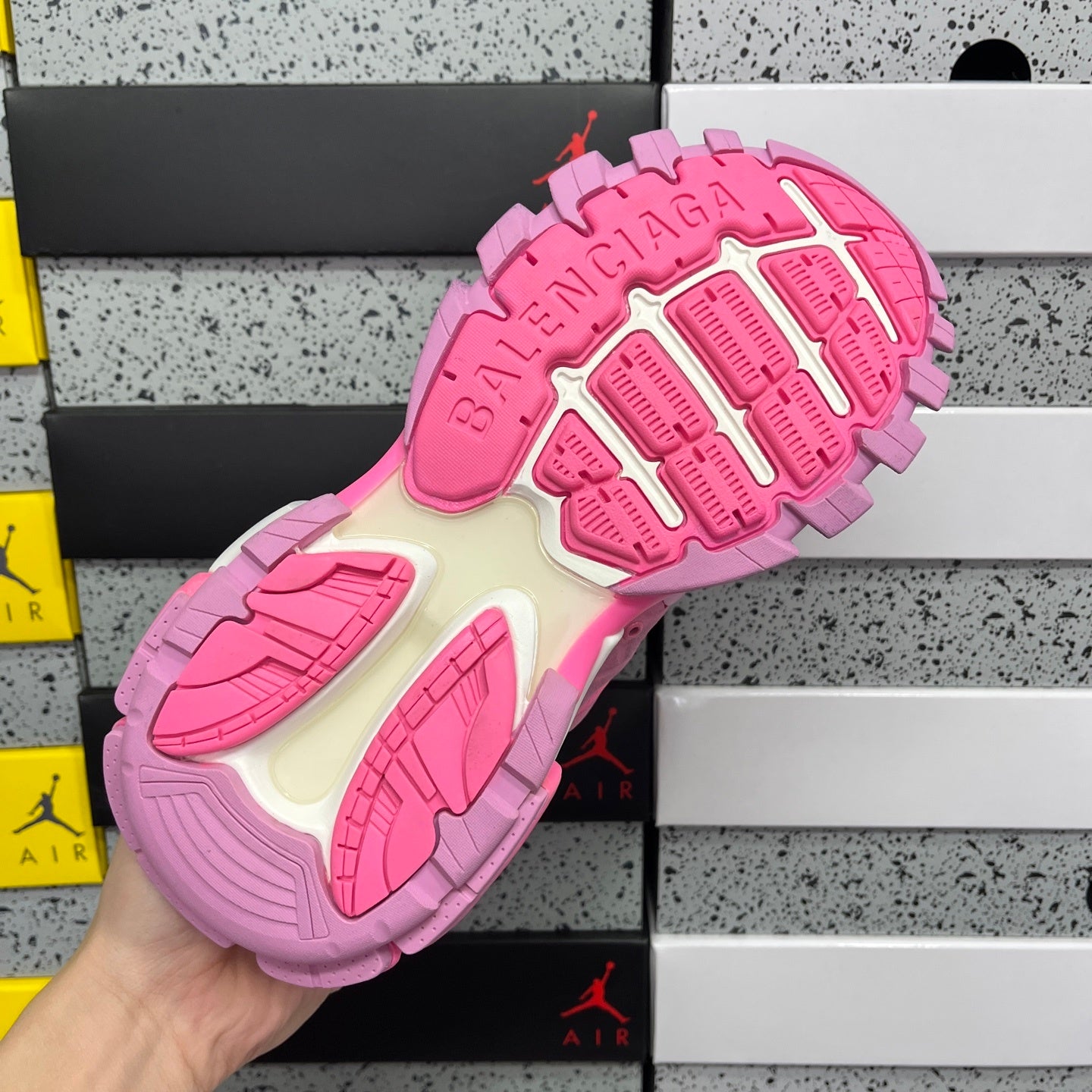 BLG Track Mesh Suede Pink