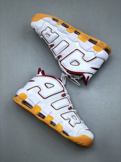 Uptempo White Team Red Gum