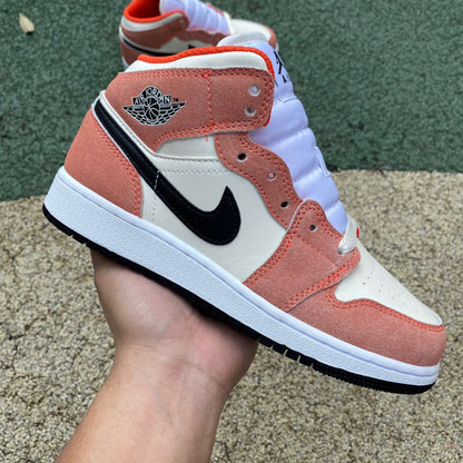 AJ1 MID Orange Suede