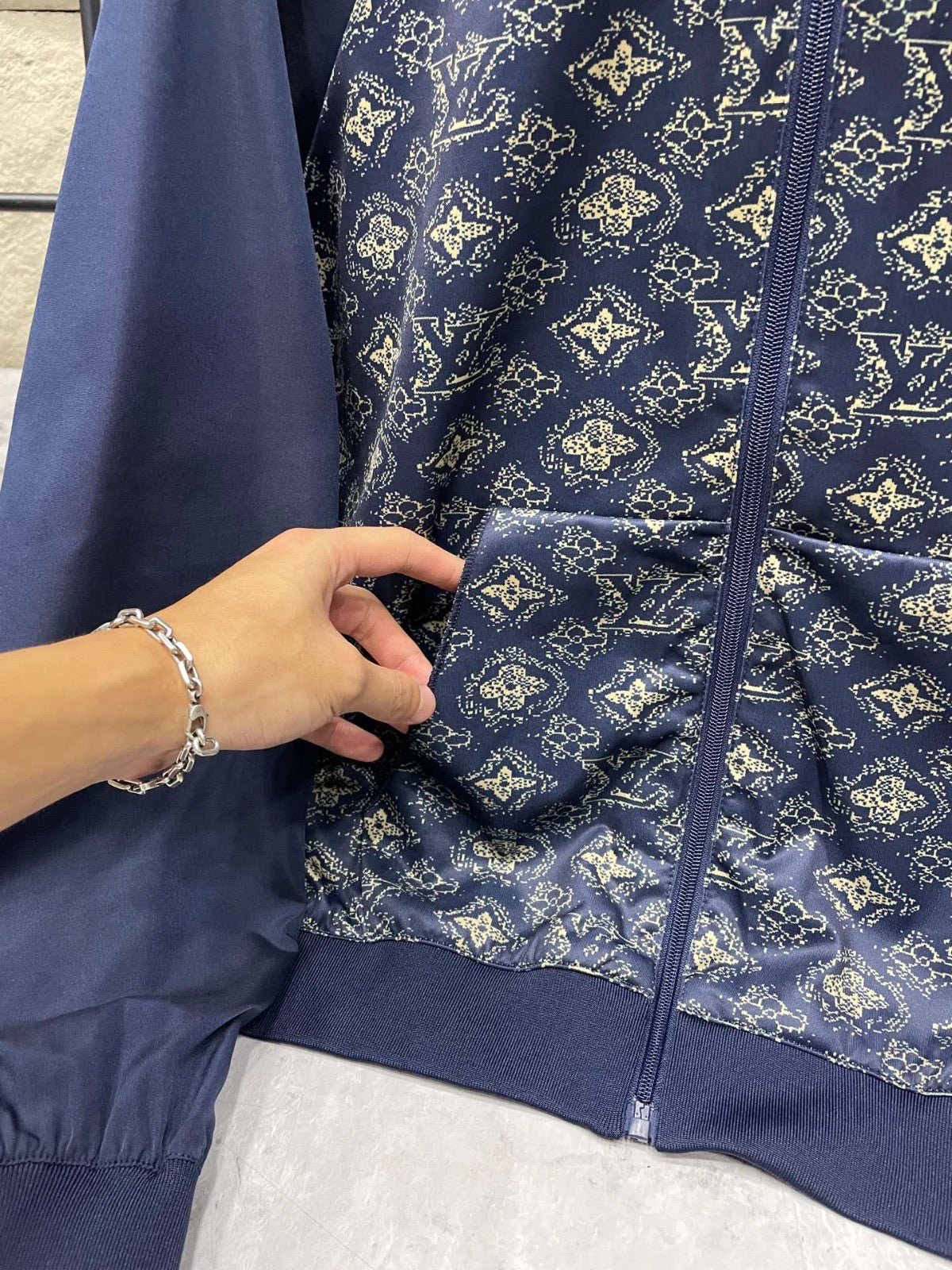 LV Technical Cotton Zipped Track Top