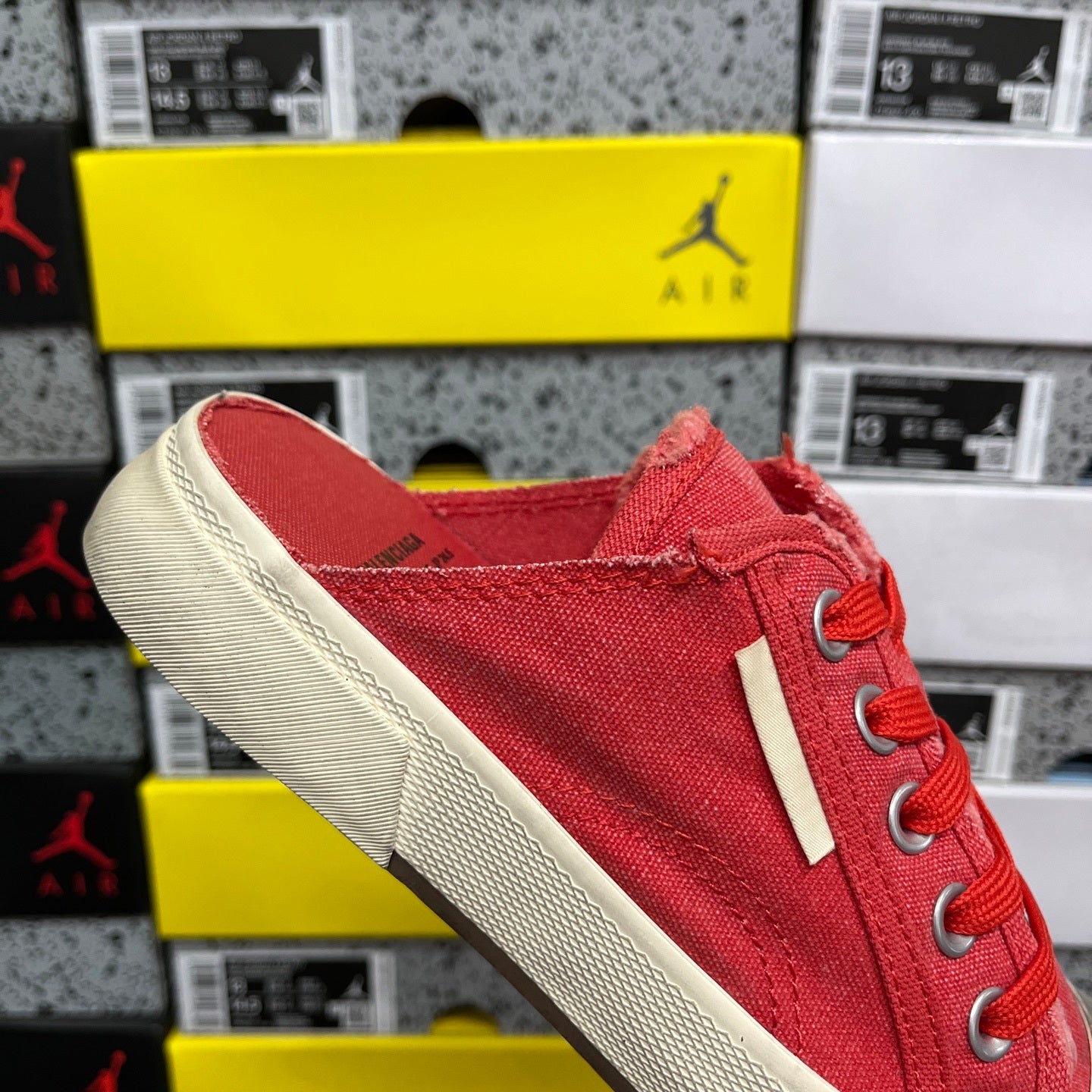 BLG Paris Mule Destroyed - Red