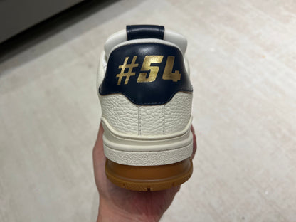 Trainer White and Navy Blue