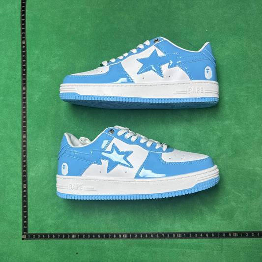Bape STA Low Blue and White