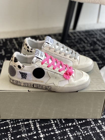 GDGS Superstar Dalmata Pink Laces
