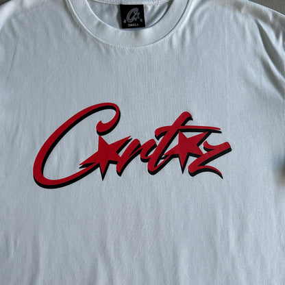 C Star red and white Tee White