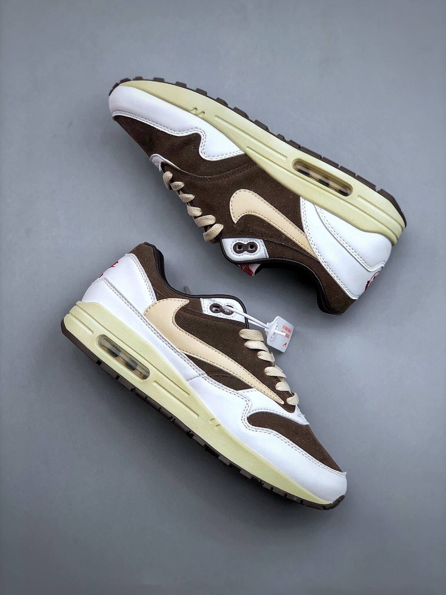Air Max 1 White, Brown and Beige