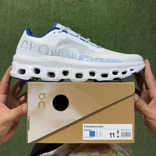 Cloudmonster White/Blue