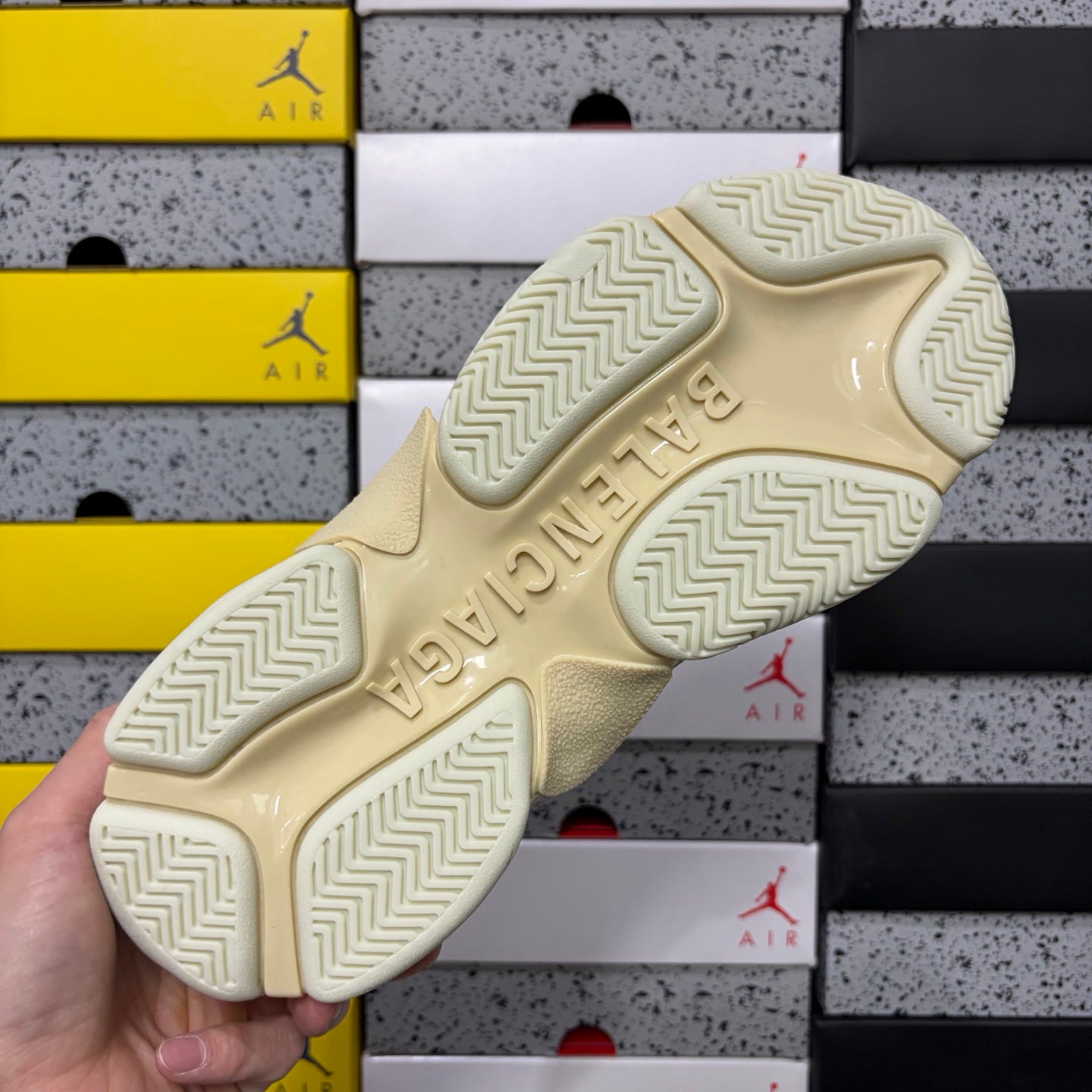 BLG Triple S White/Beige