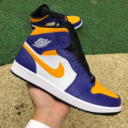 AJ1 MID Lakers