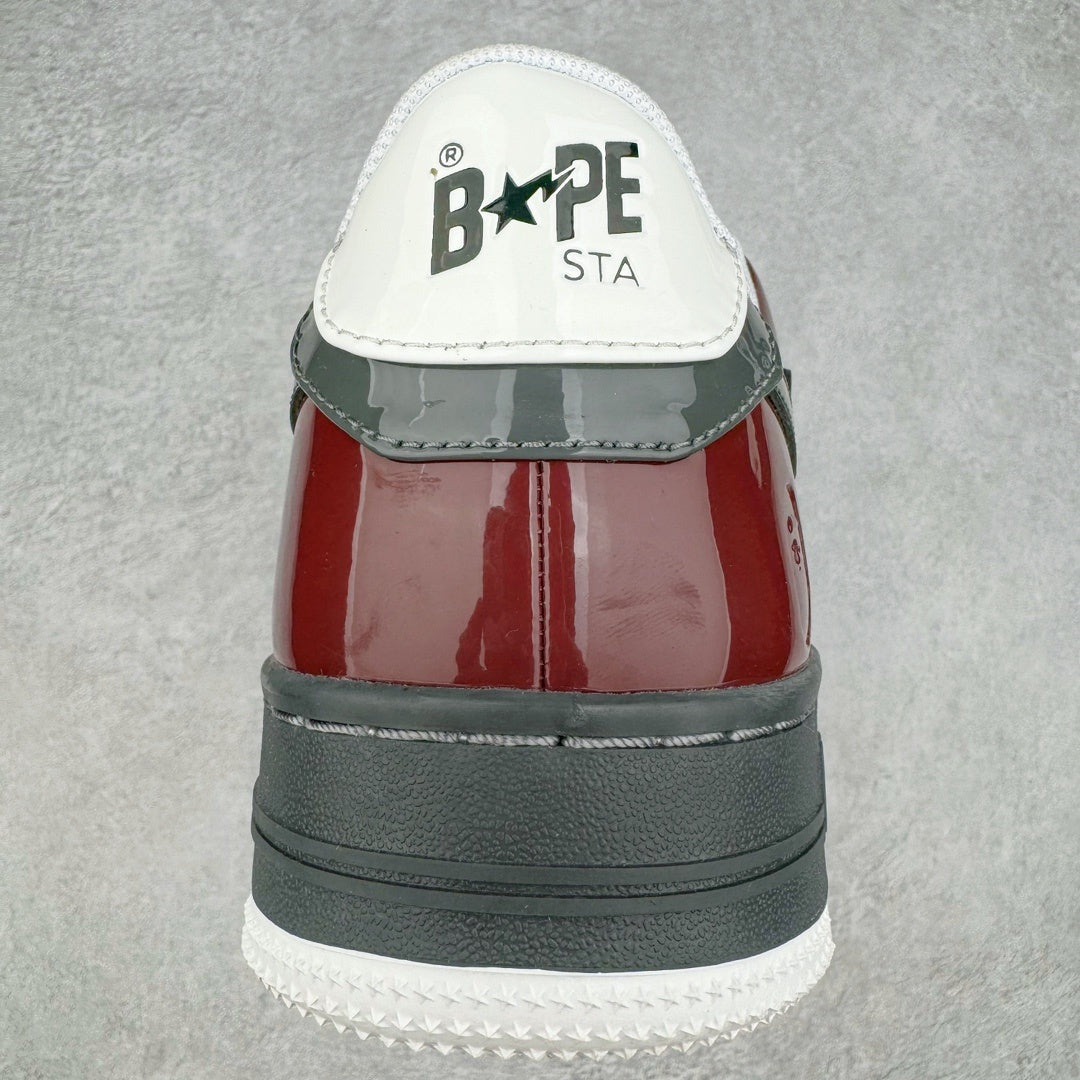 Bape STA Low Burgundy/Grey