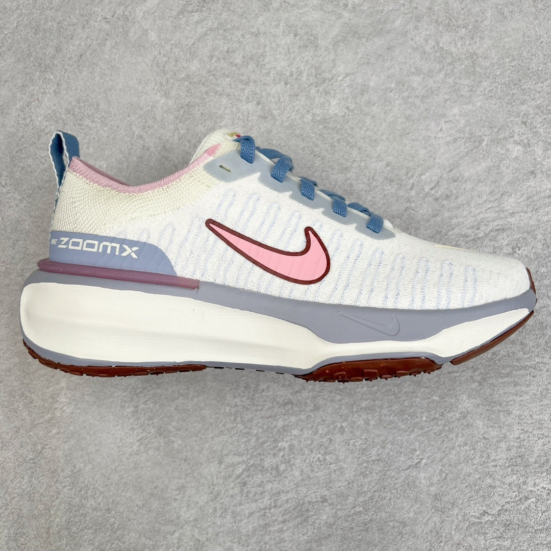 ZoomX Invincible Run Flyknit 3 Blue Whisper Soft Pink