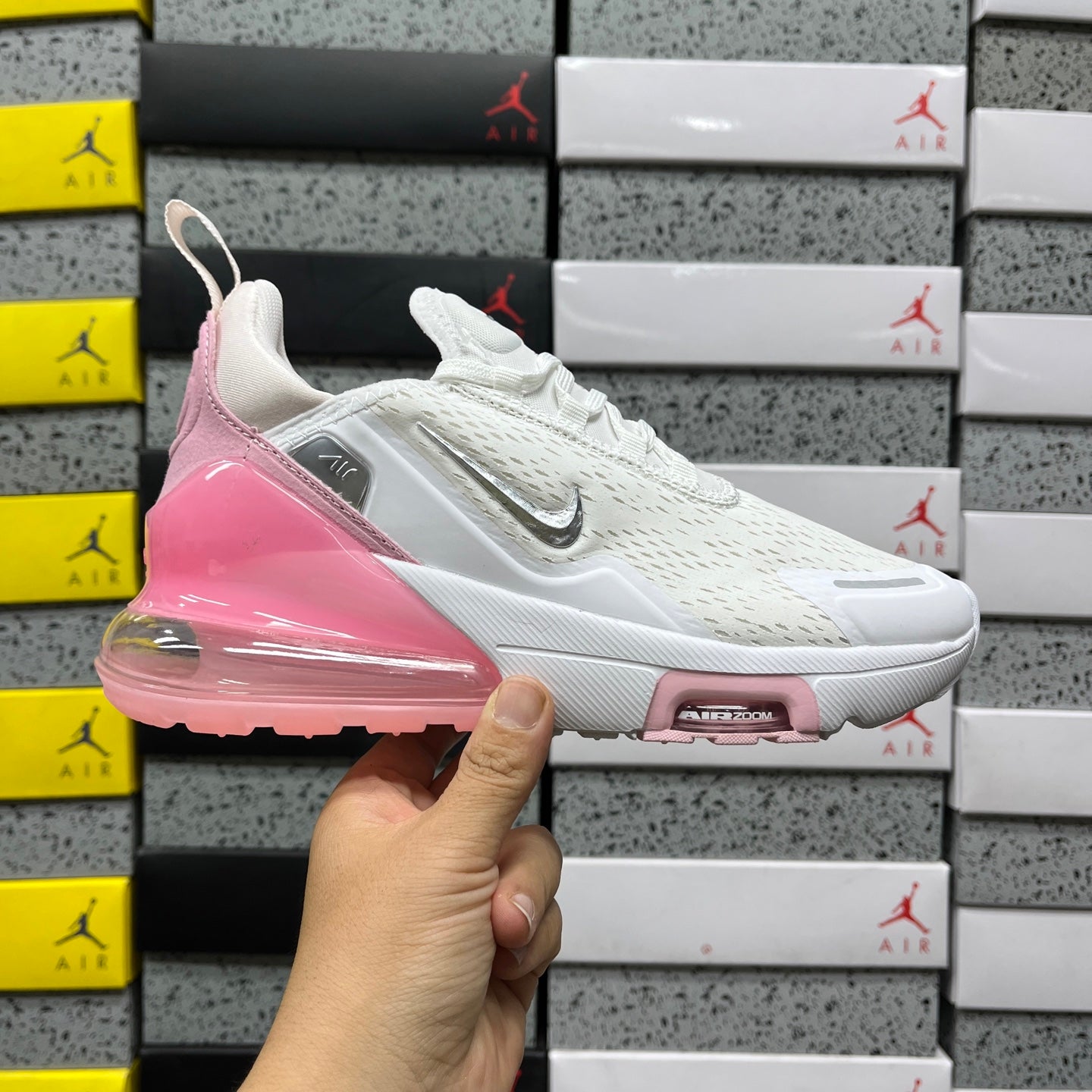 Air Max 270 Premium White Pink Foam