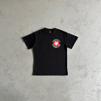 red round star tee