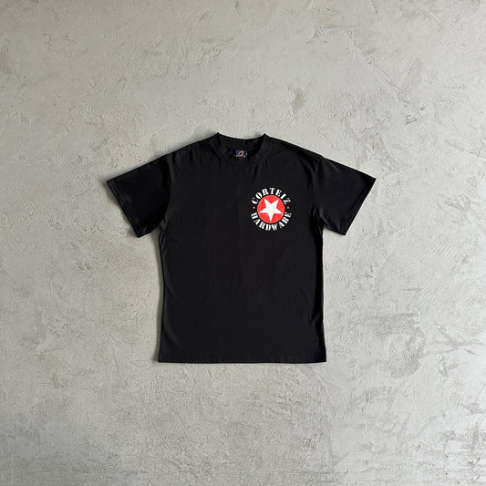red round star tee