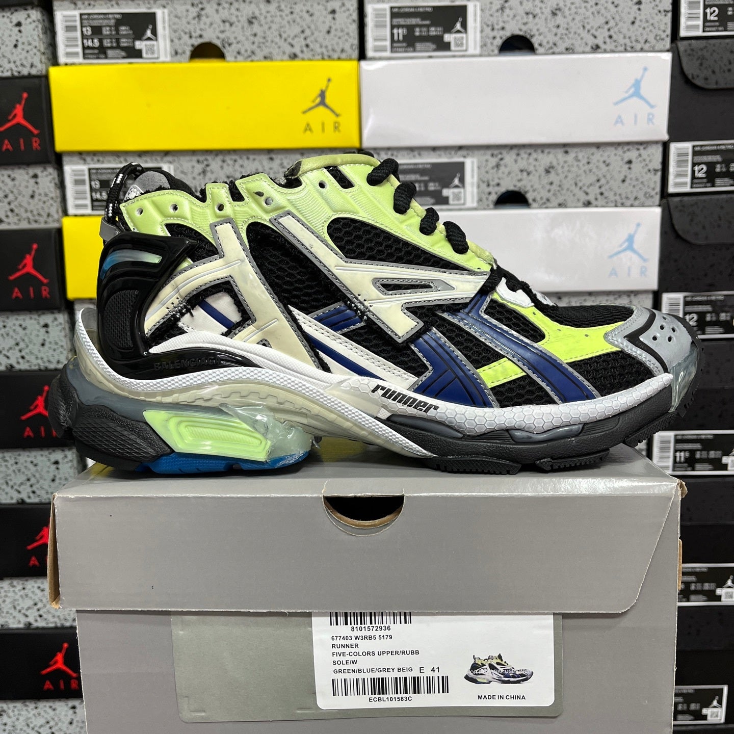 BLG Runner 7.0 Black/Green//Blue