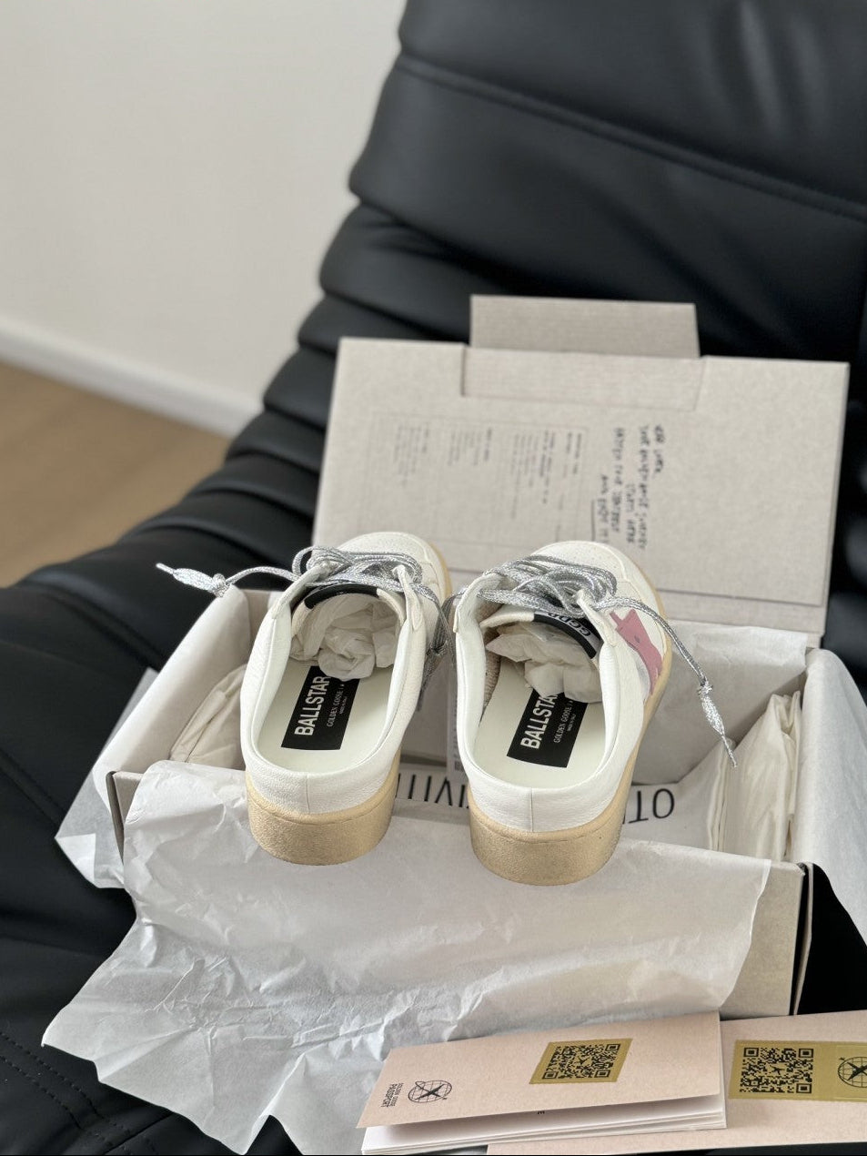 GDGS Super-Star Sabot Gum Sole Pink Star White Body