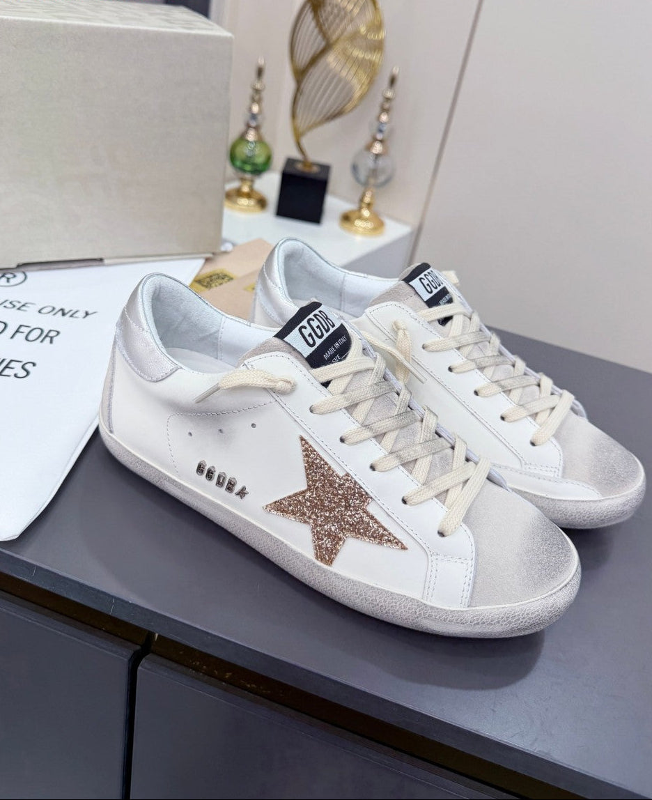 GDGS Superstar Silver Back Gold Lether White Body