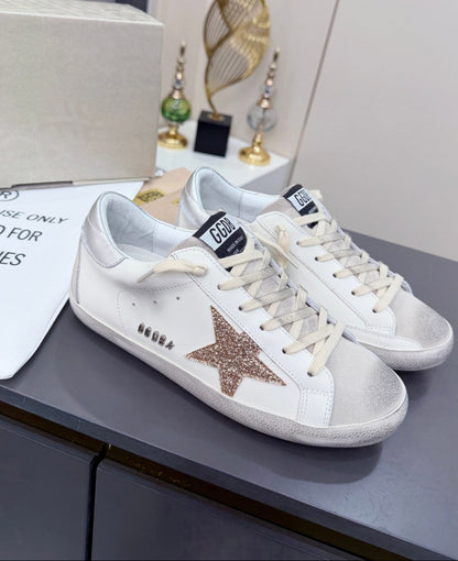 GDGS Superstar Silver Back Gold Lether White Body