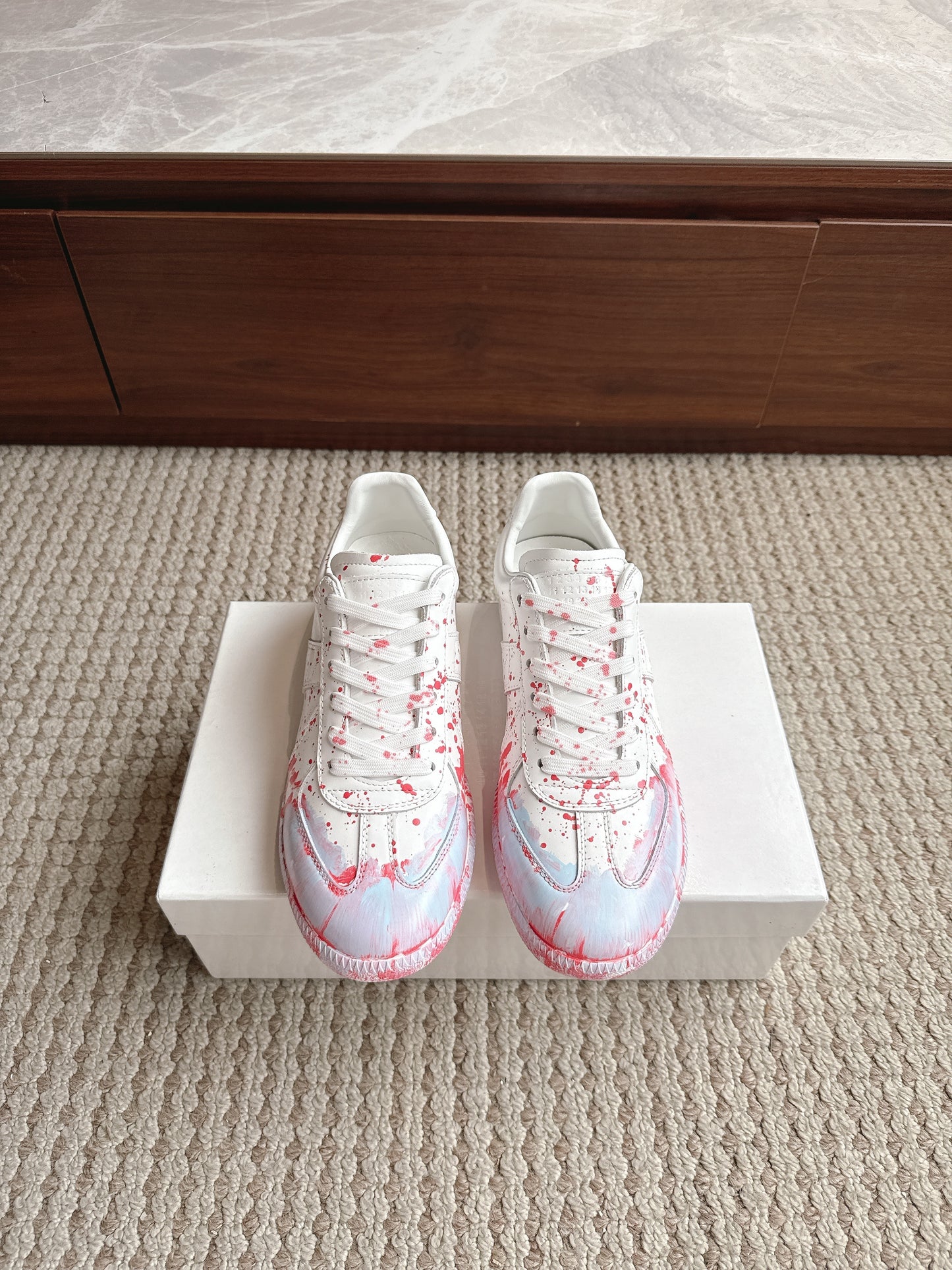 Maison Paint Pink LIght Blue Sole
