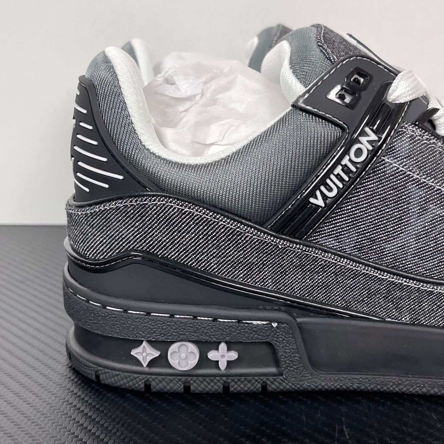 Trainer Grey Demin