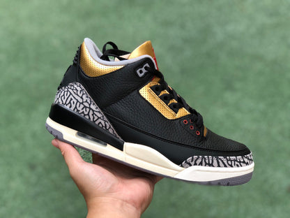 AJ3 Black Cement Gold