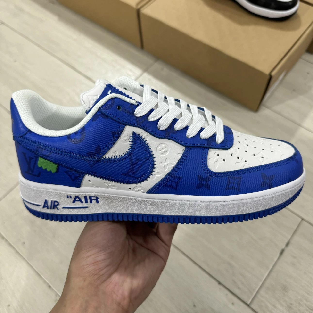 AF1 x LV Blue