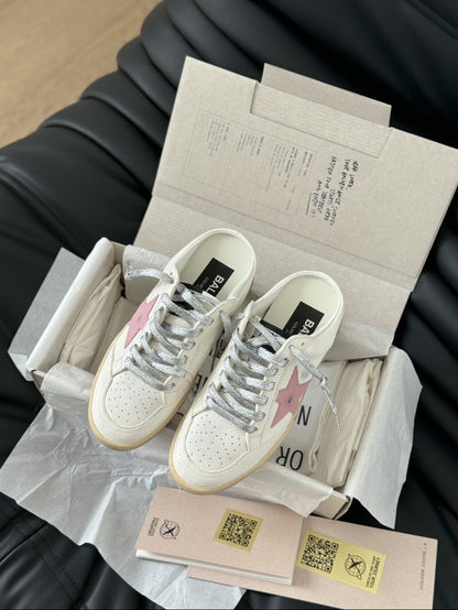 GDGS Super-Star Sabot Gum Sole Pink Star White Body