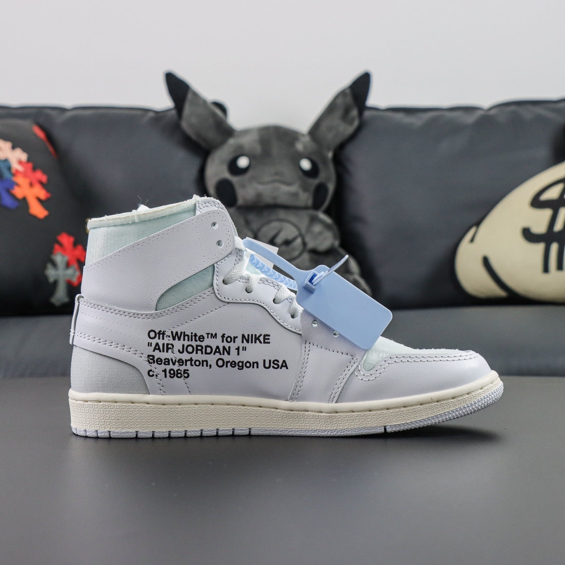 AJ1 High x Of-W White