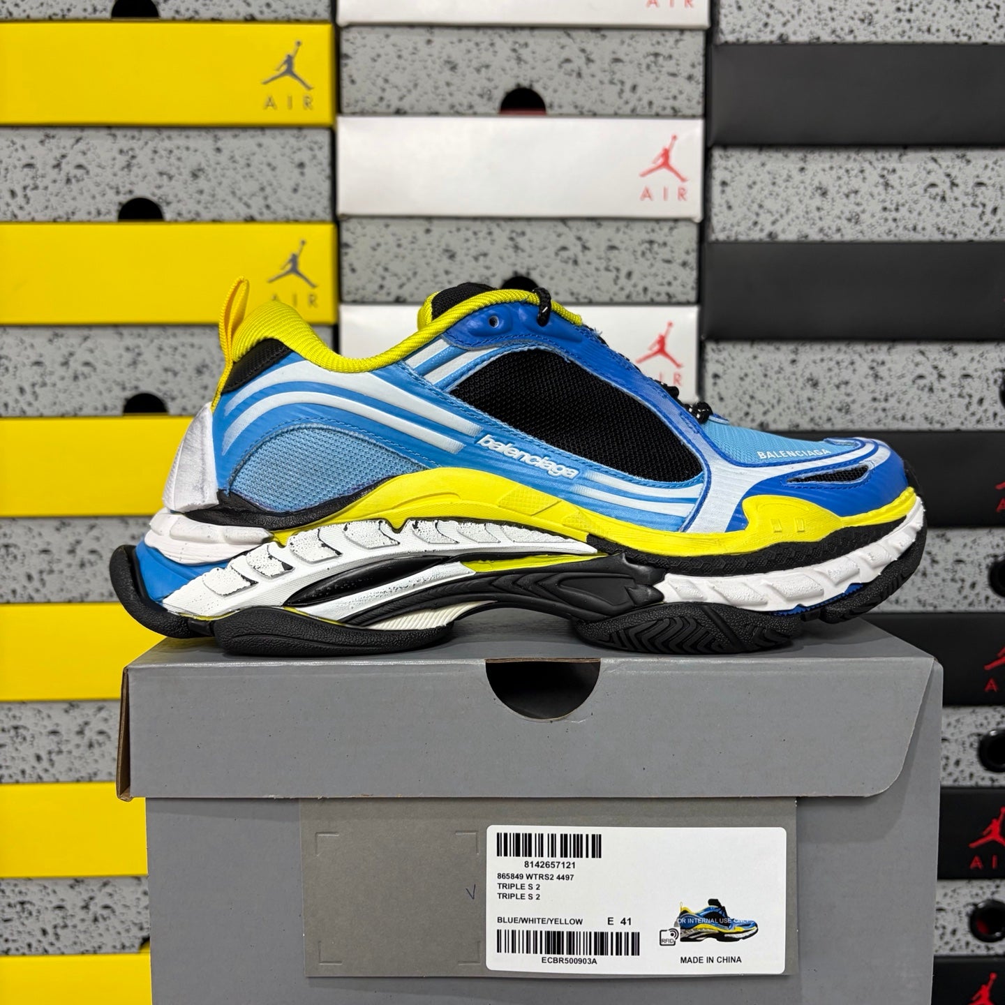 BLG Triple S.2 White/Black/Yellow/Blue