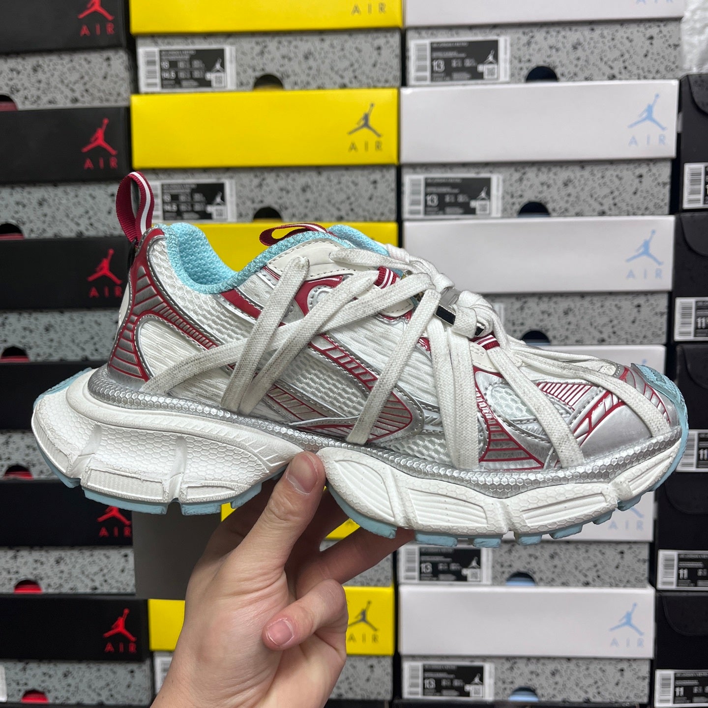 BLG 3XL White/Red/Blue