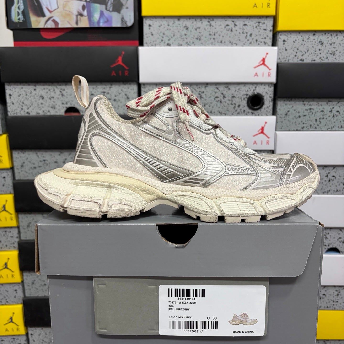 BLG 3XL Beige Mix/Red