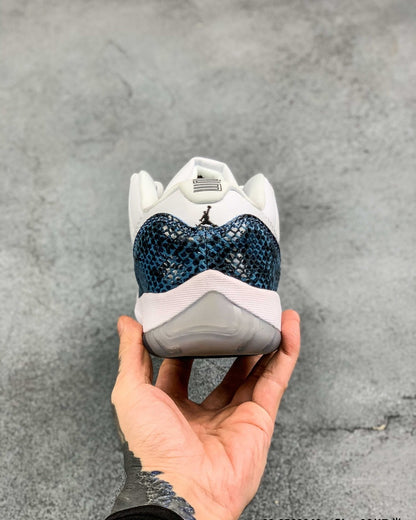 AJ11 Snake Blue
