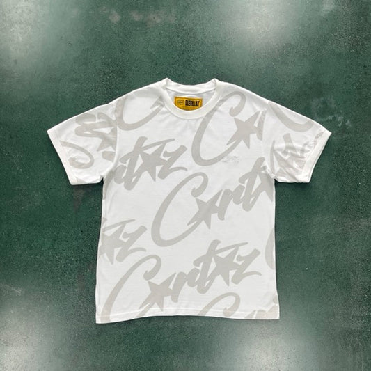 Alcatraz full print T-shirt-white gray