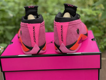AJ14 Low Shocking Pink