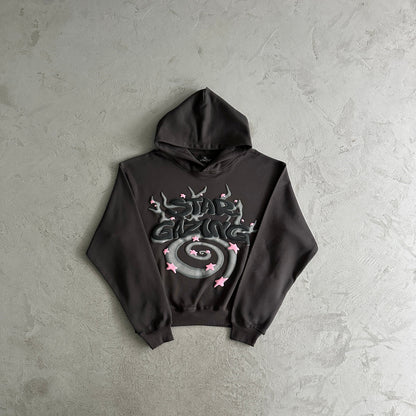 star gazing hoodie-soot black
