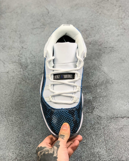 AJ11 Snake Blue