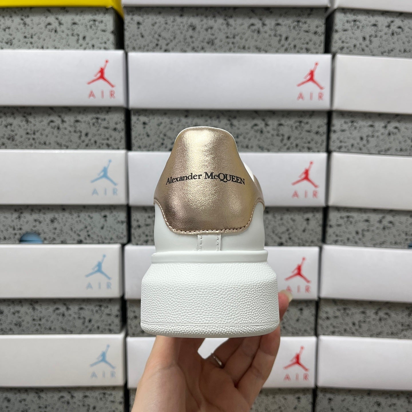 Alexander McQueen Low Gold White