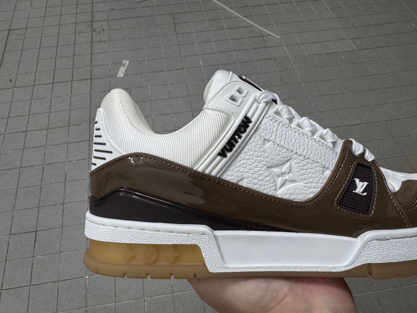 Trainer White and Brown