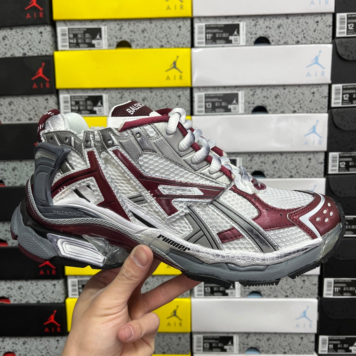 BLG Runner 7.0 White/Begundy/Grey