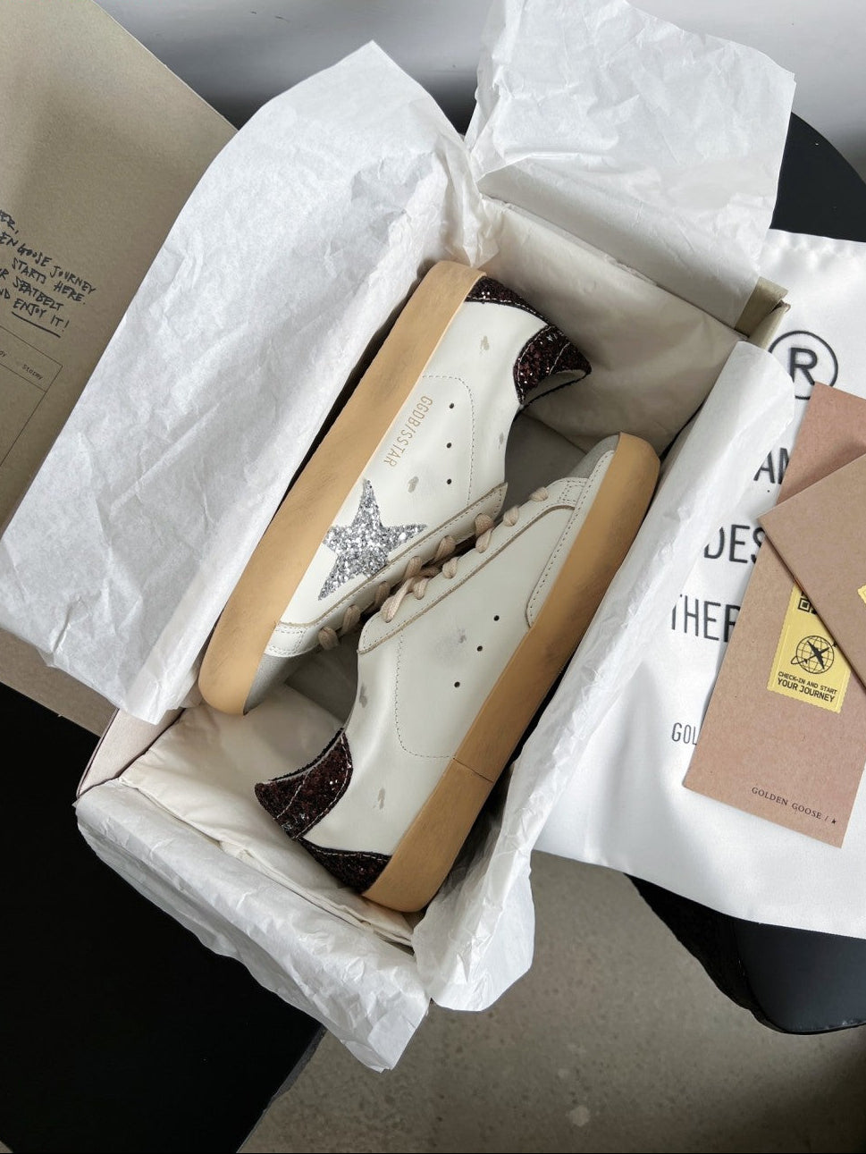 GDGS Superstar Gum Sole Silver Shine Star