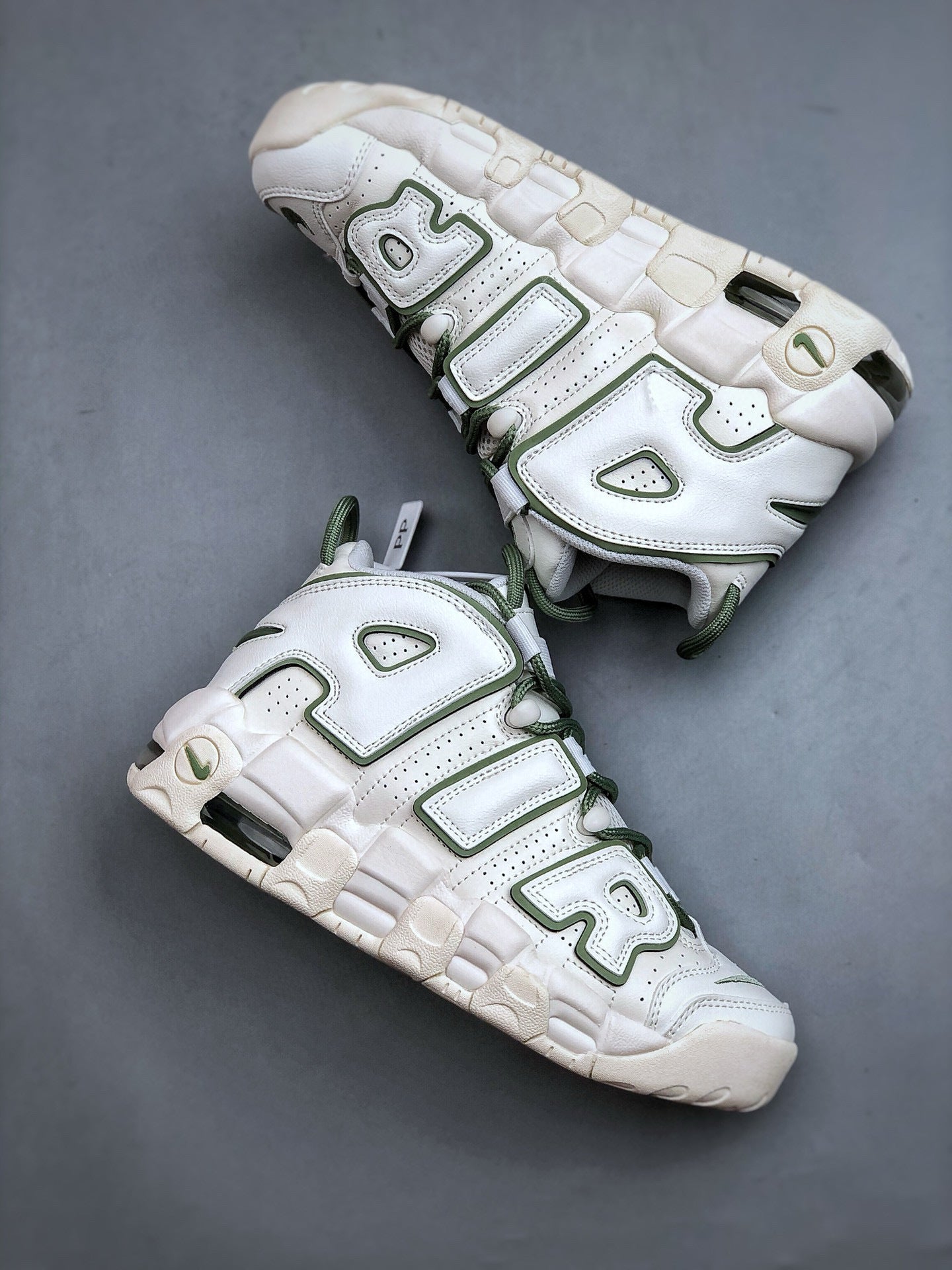 Uptempo Pure White Green