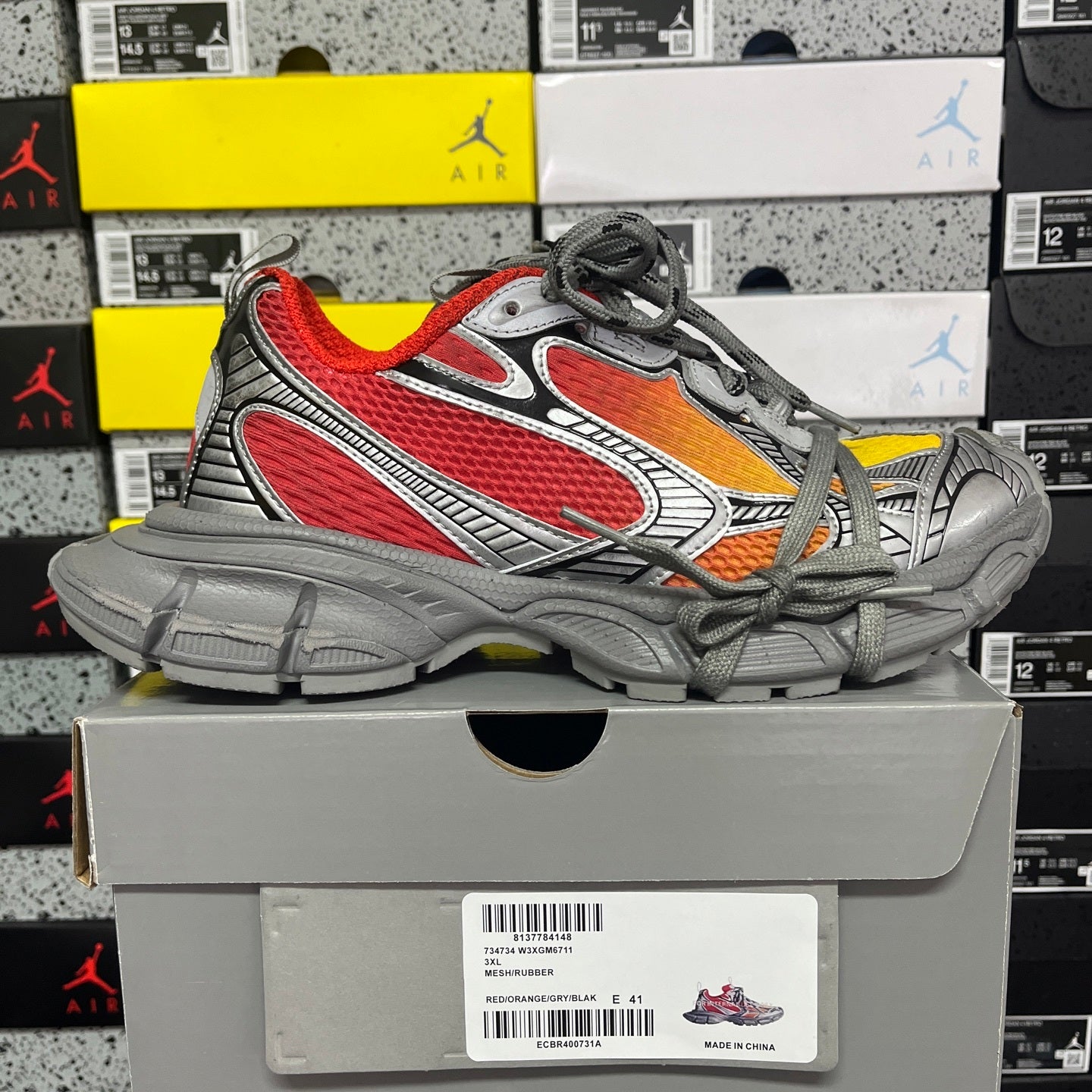 BLG 3XL Red/Orange/Grey/Black