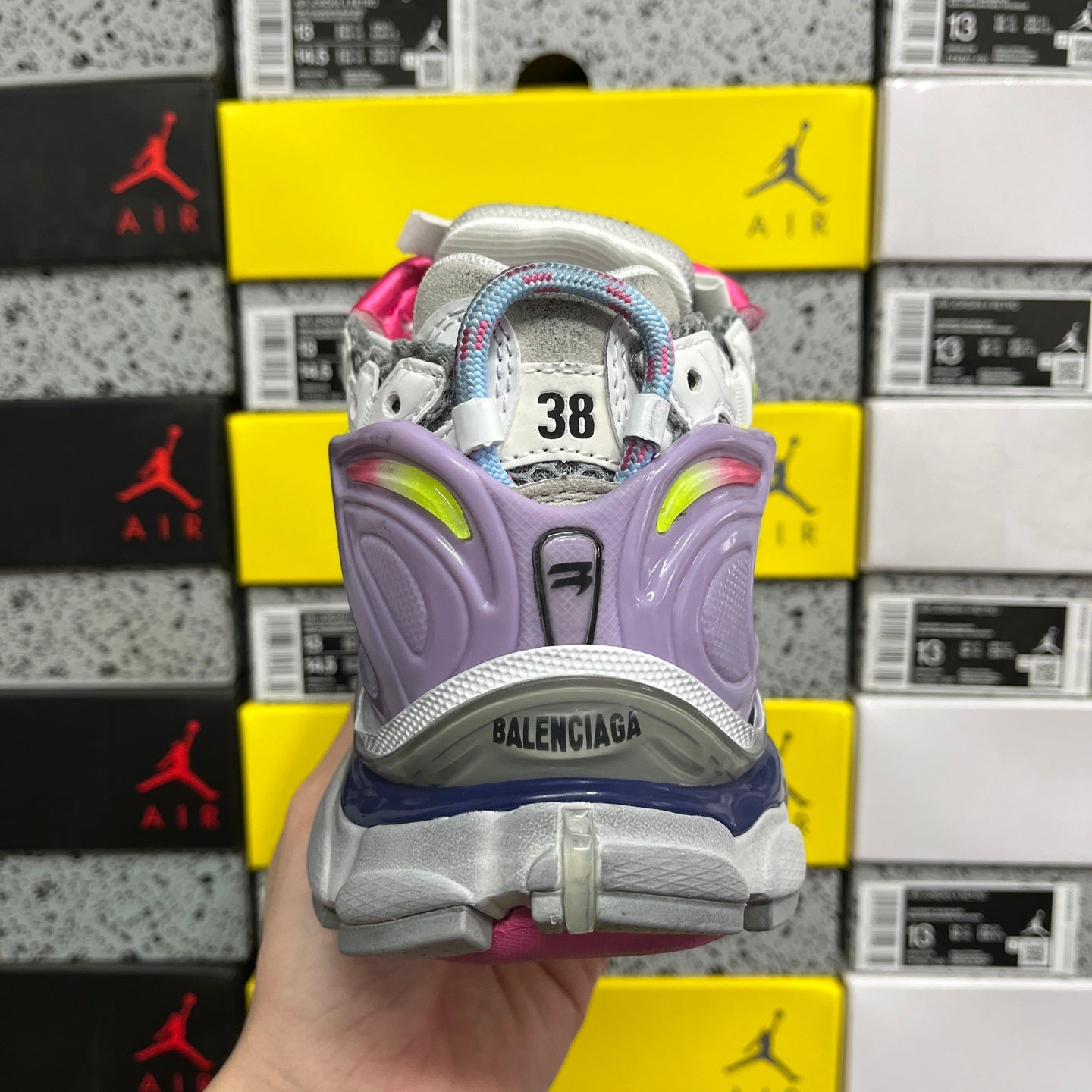 BLG Runner White/Pink/Grey/Yellow